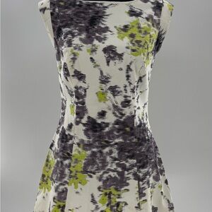 Reiss Ottoline A-line Mini Dress Abstract Print Multicolor Women’s Size 6